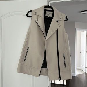 Rachel Roy Cream Coloured Long Vest Blazer